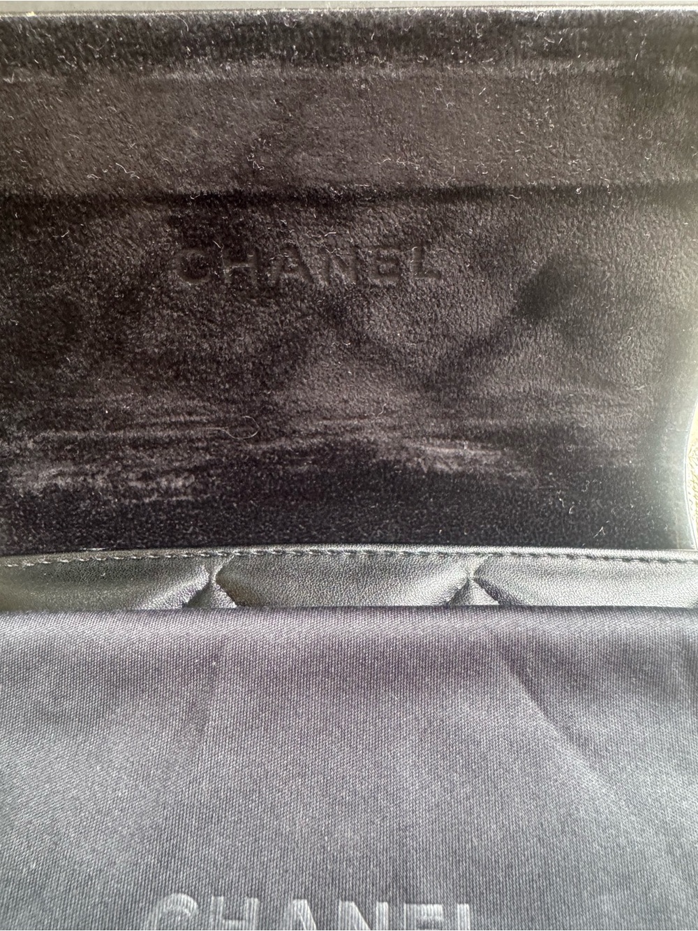 CHANEL Black Oversized Square 5435A Sunglasses with Gold CC Emblem - Picture 13 of 13
